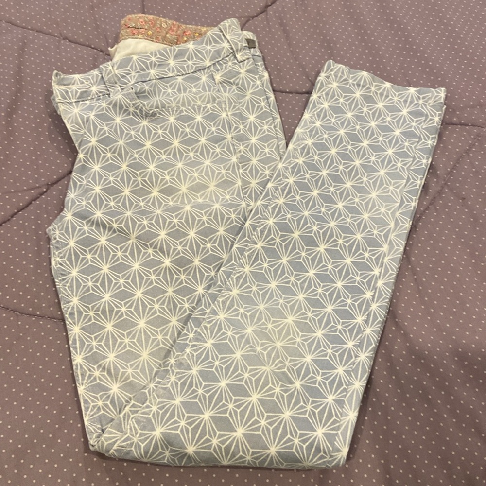 Element Denim jeans - light blue geometric pattern - size 2